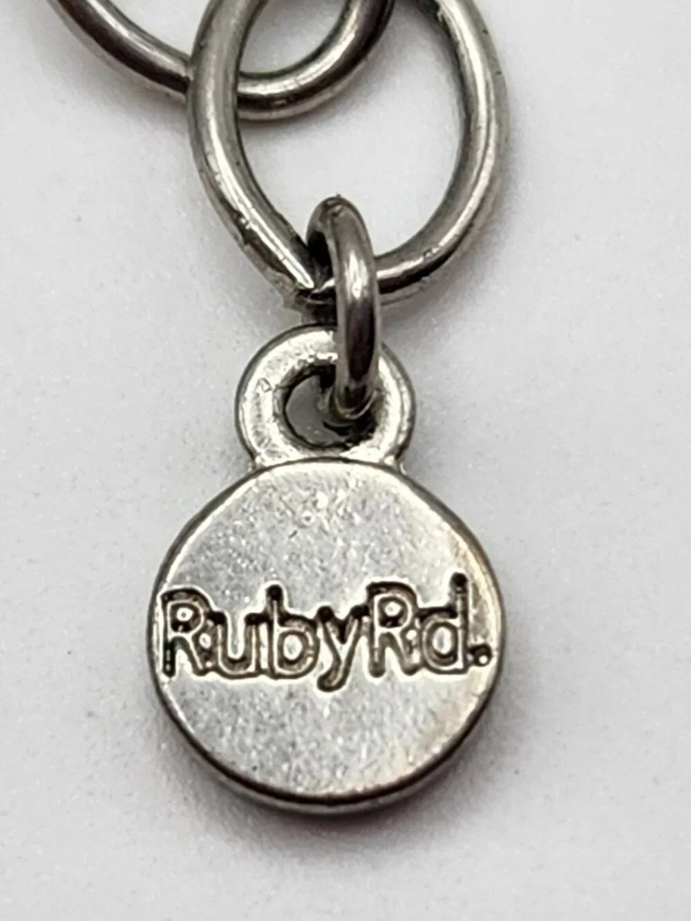 Ruby Rd. Bib necklace blue silver tone VGUC